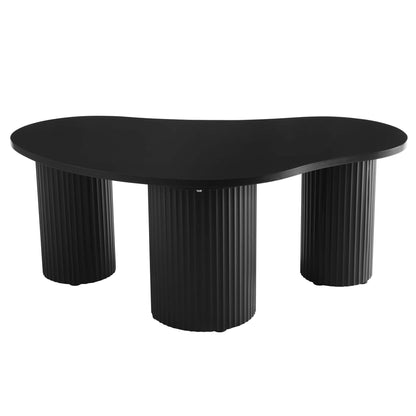 DUS-CC2-08031 Grade-B Dusk Evie Irregular Coffee Table - Black RRP £149.00
