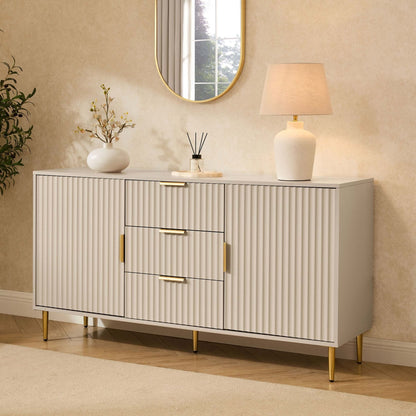 DUS-CC2-04765 Grade-B Dusk Evie Sideboard with Drawers - Taupe RRP £269.00