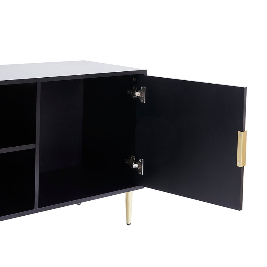 DUS-CC2-04349 Grade-B Dusk Evie TV Unit for TVs up to 65" - Black RRP £202.00