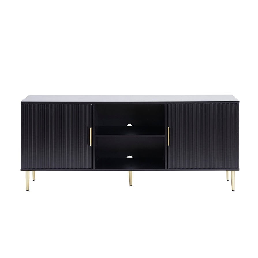DUS-CC2-04349 Grade-B Dusk Evie TV Unit for TVs up to 65" - Black RRP £202.00