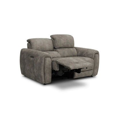 Oak Furnitureland Grade B Arabella Marble Mink 2 Seater Electric Recliner Sofa RRP £1399