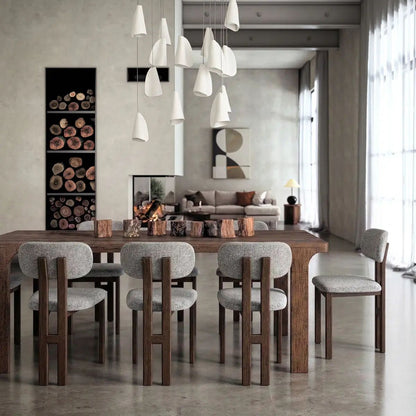 Roseland Grade B Furniture Mylor Dark Oak & Grey Dining Chair - Set of 2 RRP £280