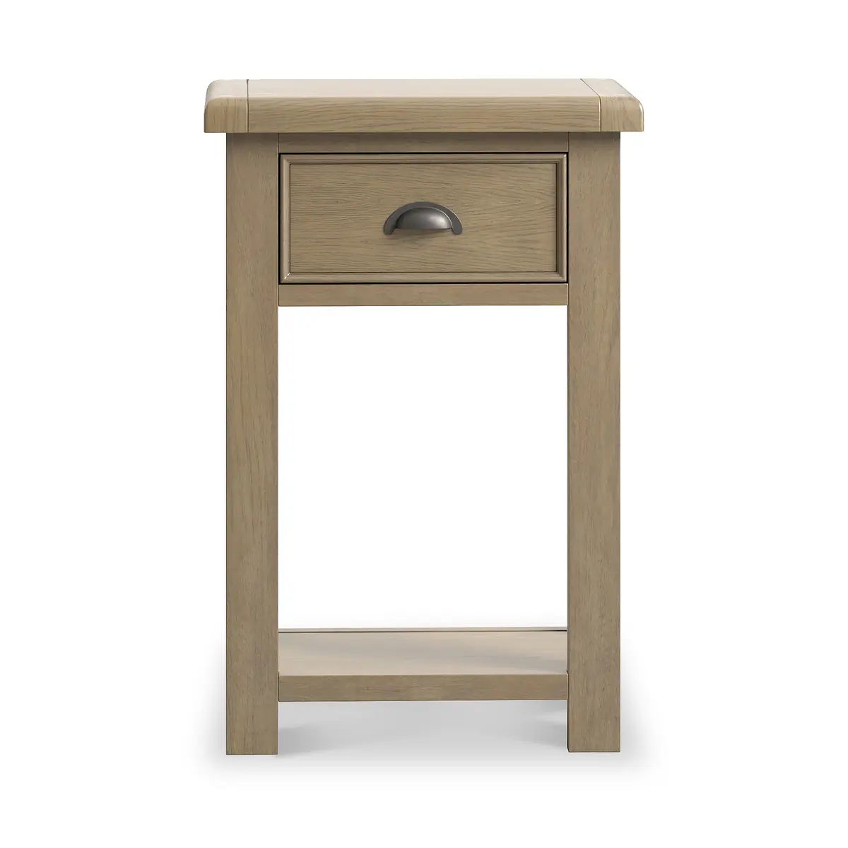 ROS-OUT-00732 Grade-B Roseland Furniture Taunton Smoked Oak Side Table RRP £190.00