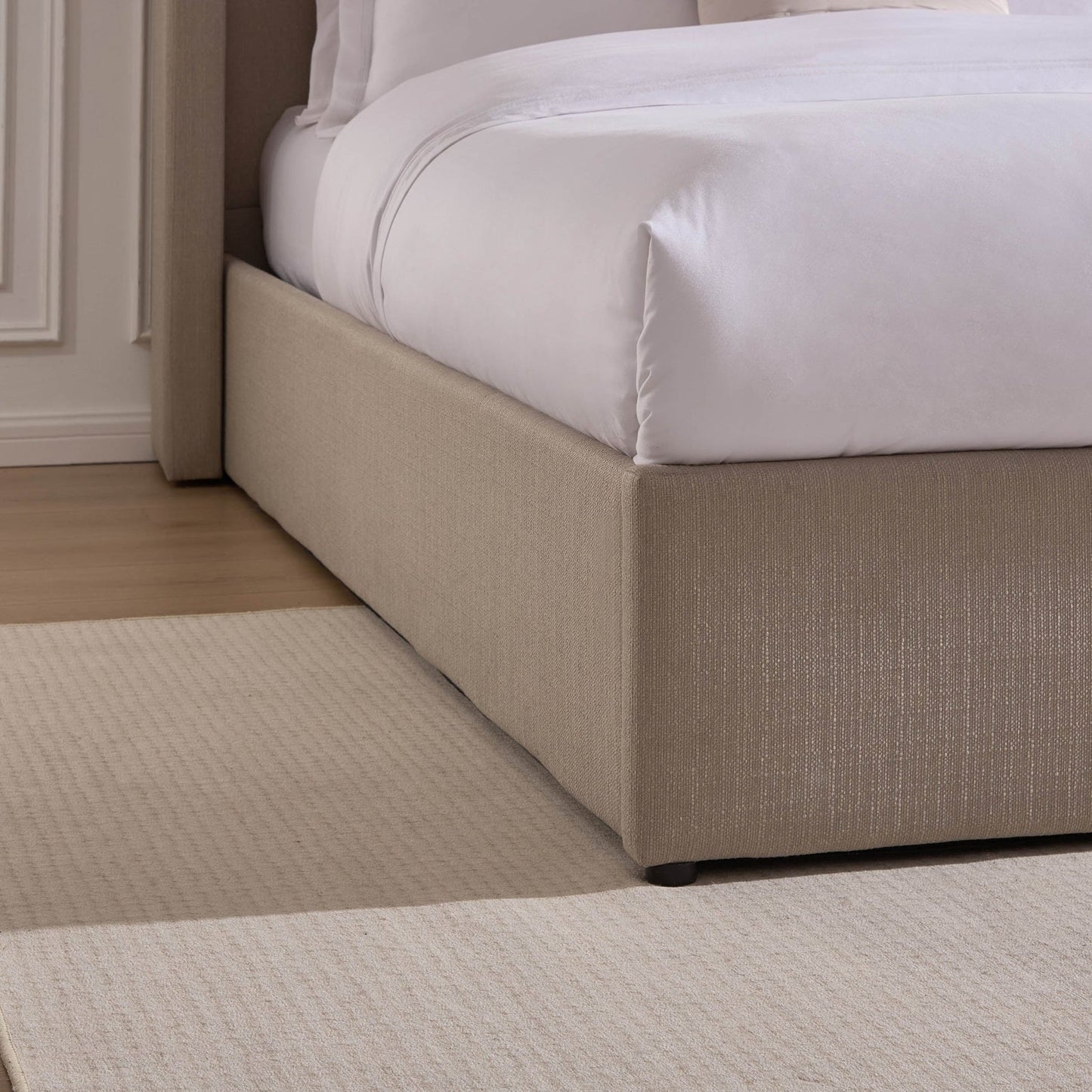 Dusk Madison Grade B Stone Grey Super King Ottoman Storage Bed RRP £489