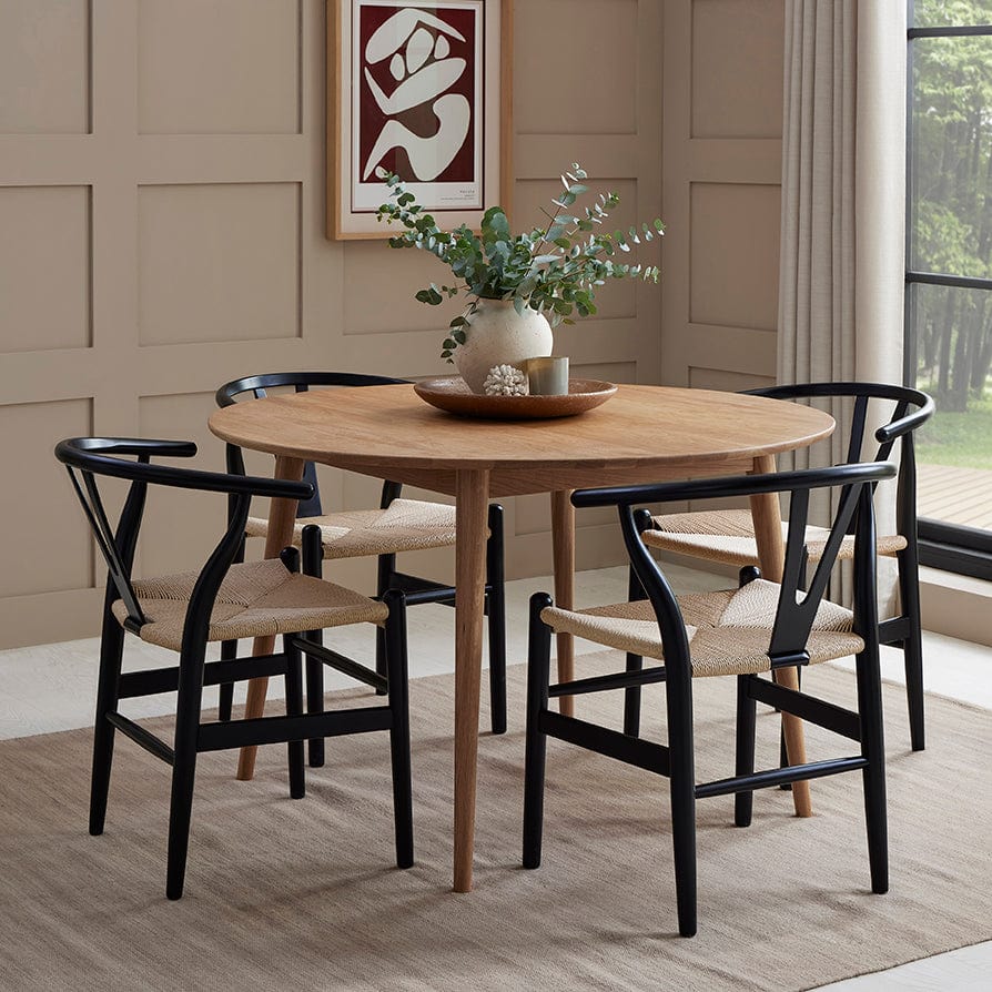 Dusk Heidi Grade B Natural Solid Oak 4-6 Seater Round Dining Table RRP £399