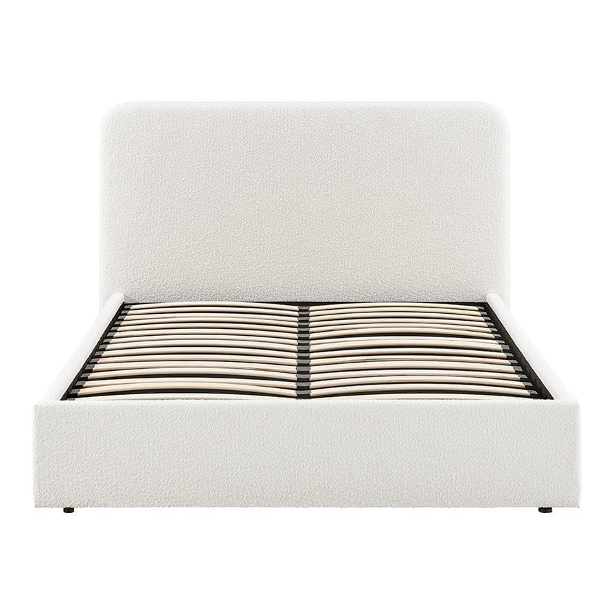 Dusk Grade B Ascot Off White Boucle King Size Ottoman Storage Bed RRP £349