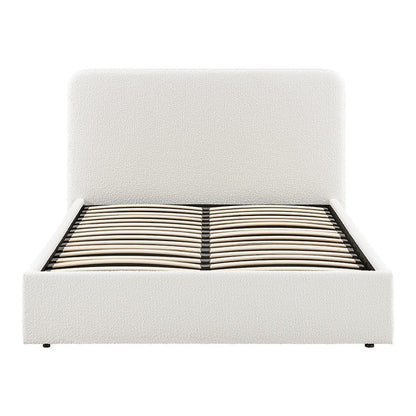 Dusk Grade B Ascot Off White Boucle King Size Ottoman Storage Bed RRP £349