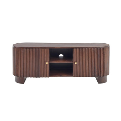 DUS-AUC-03545 Grade-C1 Dusk Finley Mango Wood Tv Unit - Walnut RRP £419.00