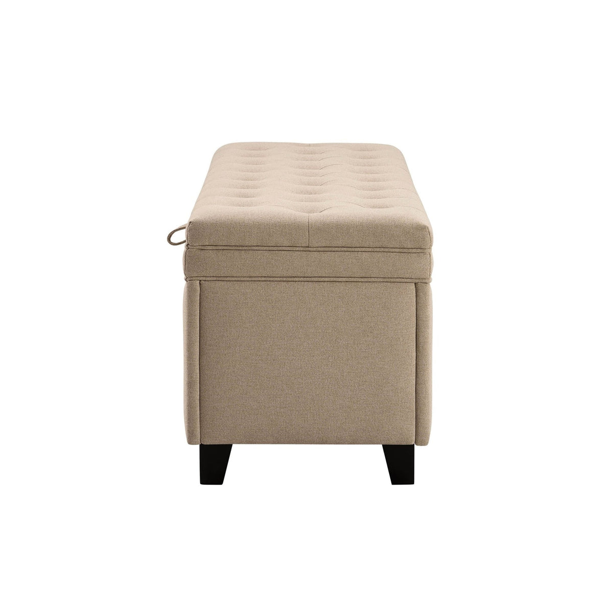DUS-CC2-06140 Grade-B Dusk Middleton Button Back Storage Ottoman - Oatmeal RRP £179.00