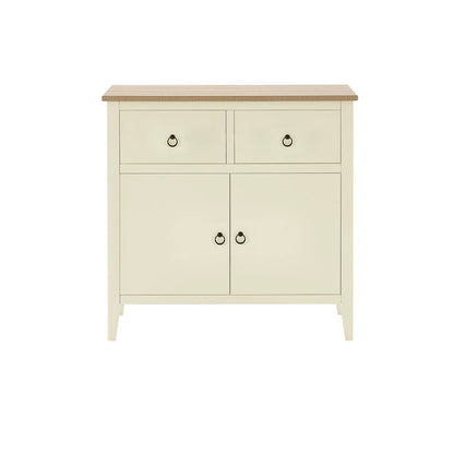 DUS-CC2-01660 Grade-C3 Dusk Nell Small Sideboard - Cream - Silver Round Handle Silver Round Handle RRP £89.00