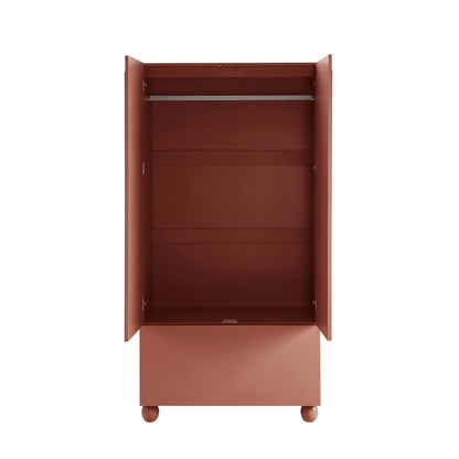 Dusk Rachel Grade B Terracotta Arch Front 2 Door Wardrobe with Drawer RRP £269