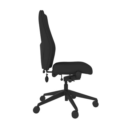 POS-CC2-00003 Grade-B Posturite Positiv Plus High Back Chair - Black - Standard (NO ARMS) RRP £1212.00