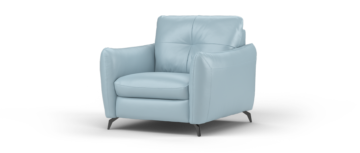 SOF-CHA-00467 Grade-C1 Sofology Mimi Chair Le Mans Pearl Blue RRP £599