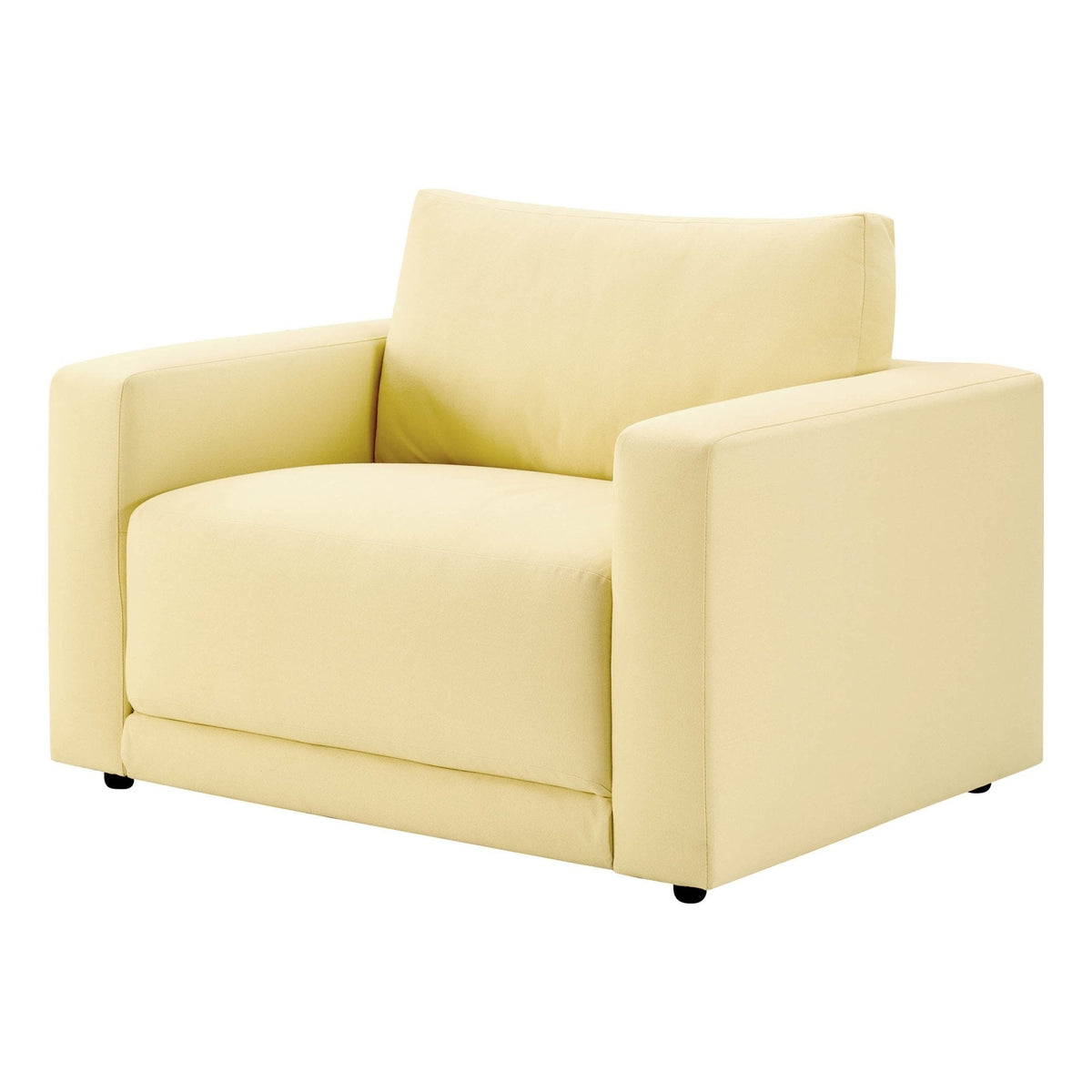 Dusk Chicago Grade B Butter Yellow Velvet Loveseat RRP £329