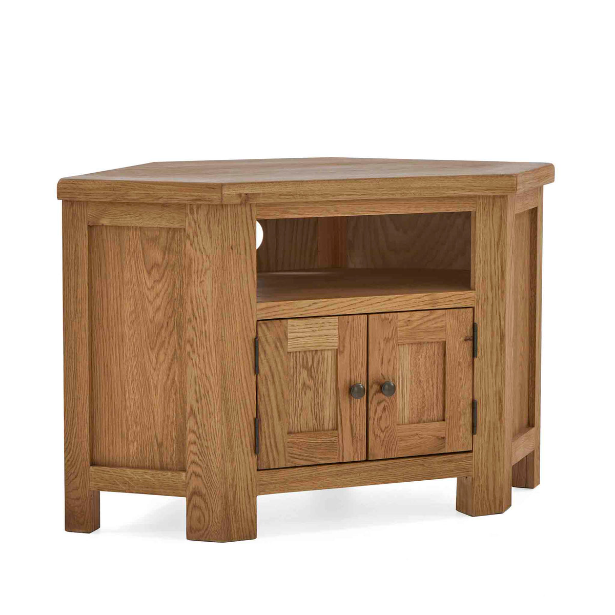 Roseland Grade B Furniture Zelah Oak Corner TV Stand RRP £300