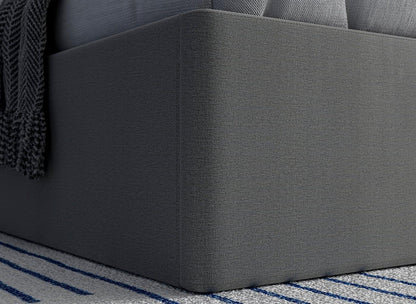 Dreams Grade B Ergomotion King Size Grey Buttoned Ottoman Storage Bed Frame RRP £1999