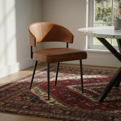 Roseland Grade B Furniture Torcello Faux Leather Dining Chair - Set of 2 RRP £240