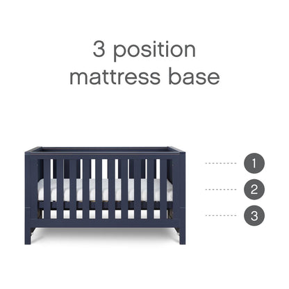 Tutti Bambini Grade B Tivoli Cot Bed - Navy Blue RRP £239
