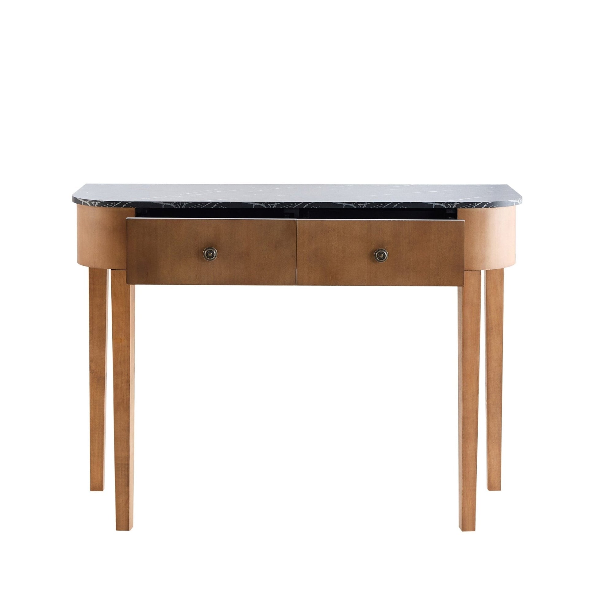 Dusk Grade B Tilda Mid Wood & Marble Top Console Table RRP £199.99