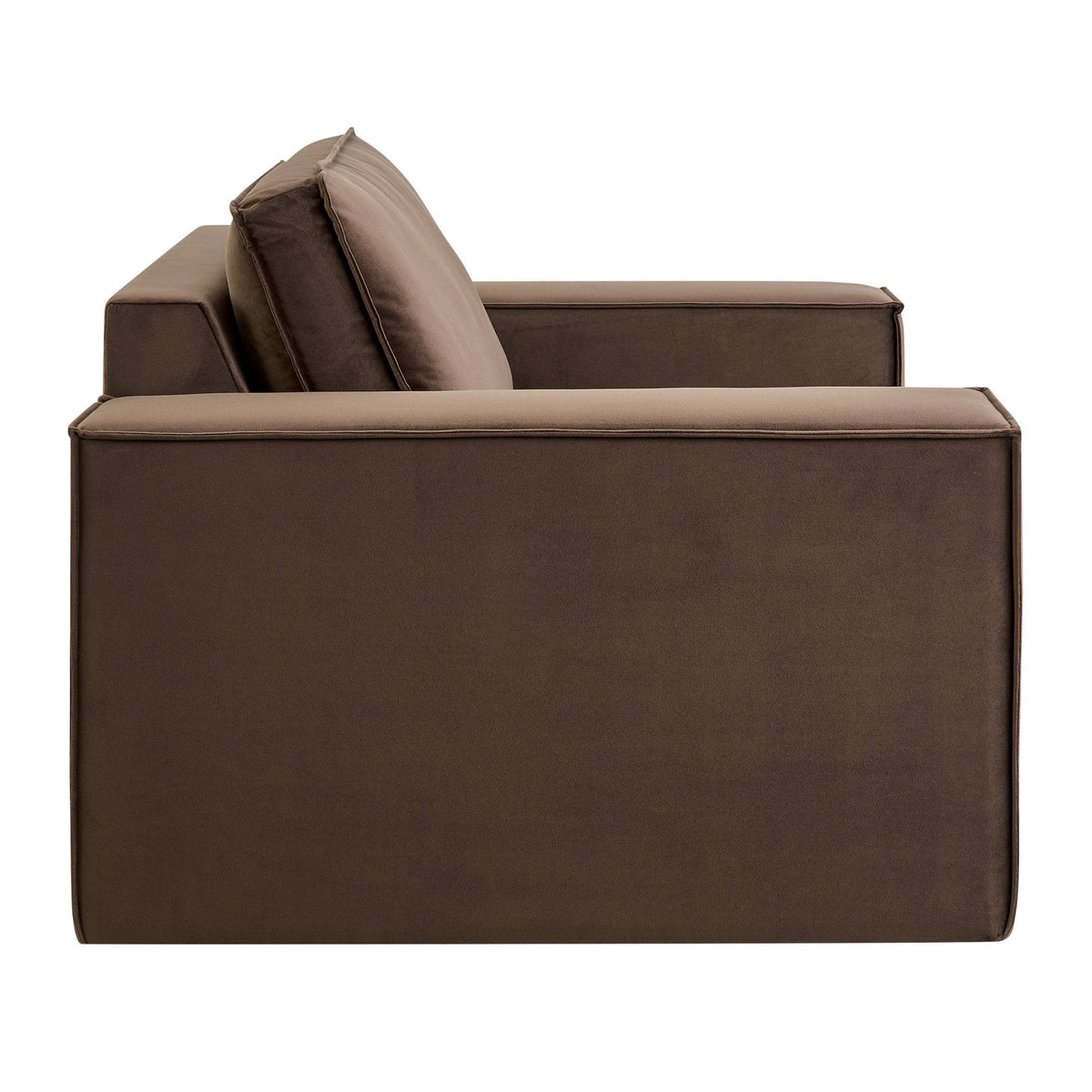 Dusk Brooklyn Grade B Cappuccino Velvet Loveseat RRP £489