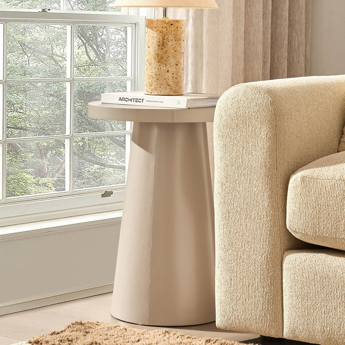 DUS-CC2-06114 Grade-B Dusk Talia Side Table - Taupe RRP £55.00