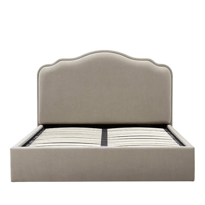 Dusk Grade B Wiltshire Stone Matte Velvet Small Double Ottoman Storage Bed RRP £379