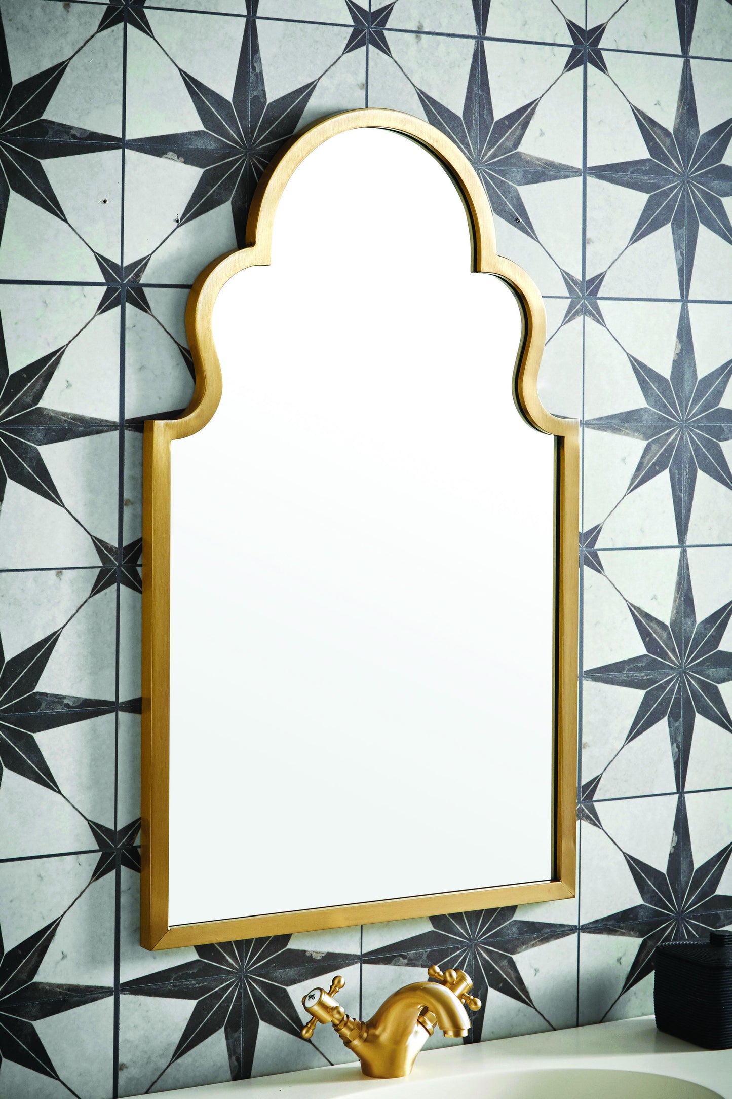 Scudo Grade A Harrogate Aged Brass 830x500mm Bathroom Mirror RRP £475