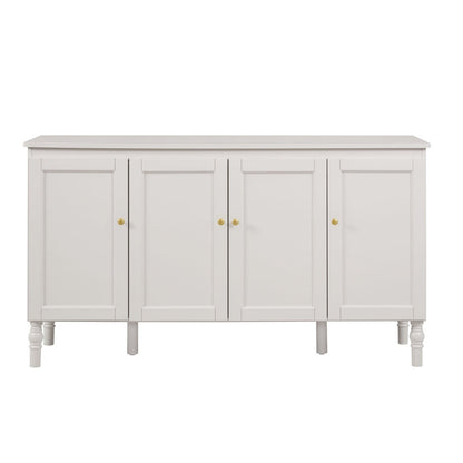 Dusk Ruby Grade B Washed Stone Grey 4 Door Sideboard RRP £289