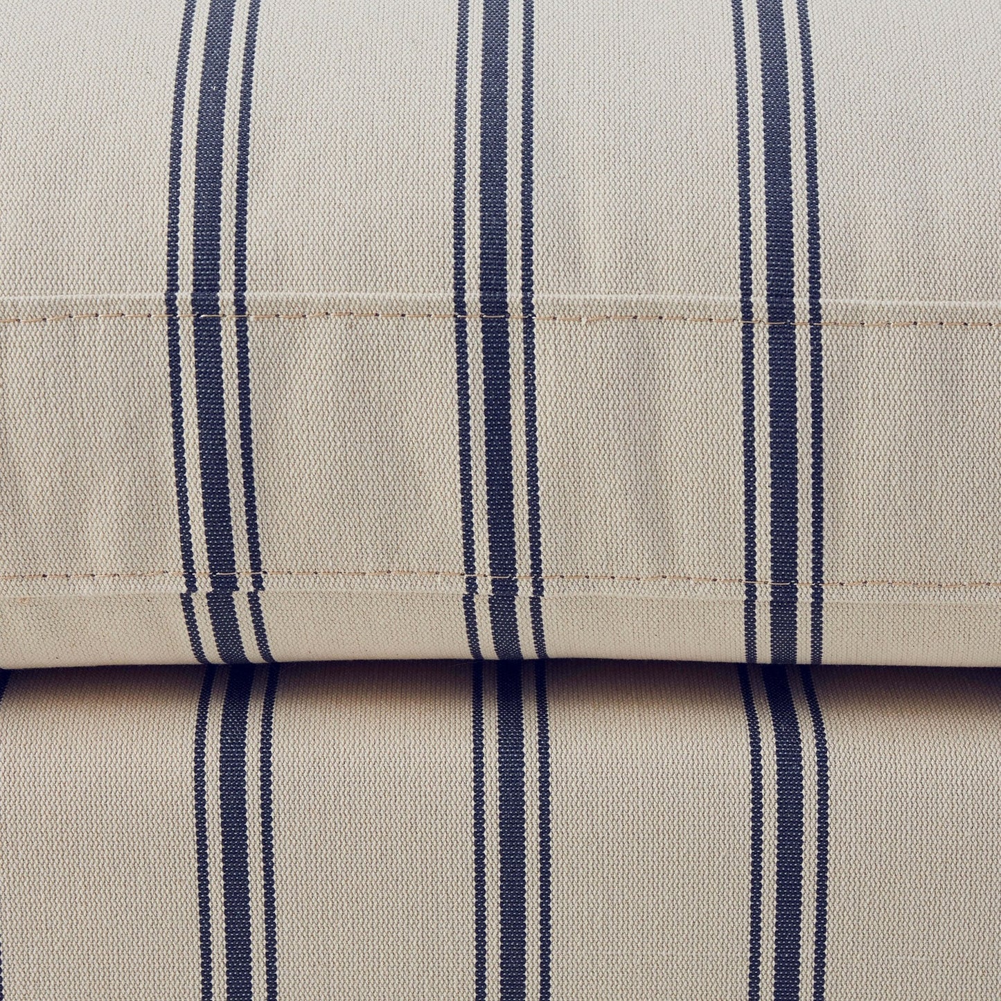 DUS-CC2-06679 Grade-B Dusk Hampshire Pouffe - Blue Stripe RRP £199.00