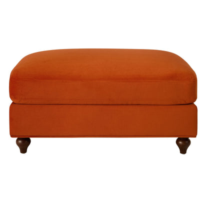 DUS-CC2-05983 Grade-B Dusk Hampshire Pouffe - Bright Orange RRP £199.00