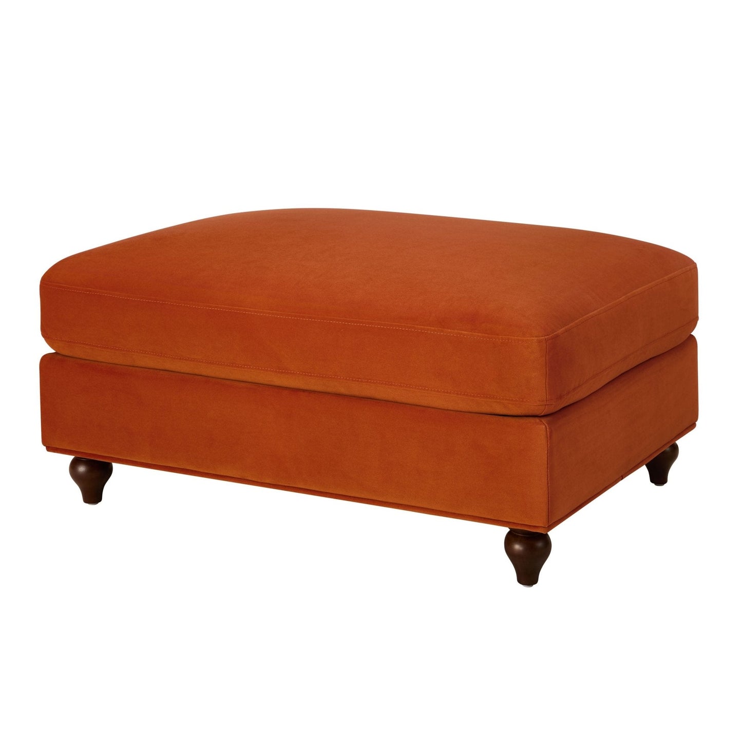 DUS-CC2-05983 Grade-B Dusk Hampshire Pouffe - Bright Orange RRP £199.00