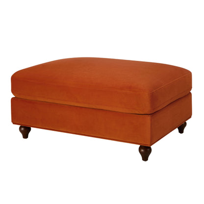 DUS-CC2-05983 Grade-B Dusk Hampshire Pouffe - Bright Orange RRP £199.00