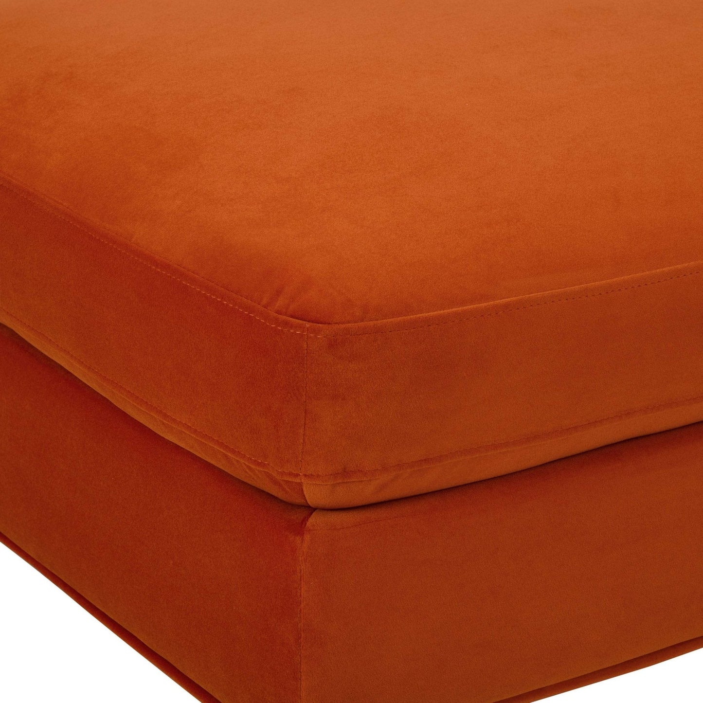 DUS-CC2-05983 Grade-B Dusk Hampshire Pouffe - Bright Orange RRP £199.00