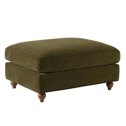 DUS-CC2-05526 Grade-B Dusk Hampshire Pouffe - Chenille Olive RRP £199.00