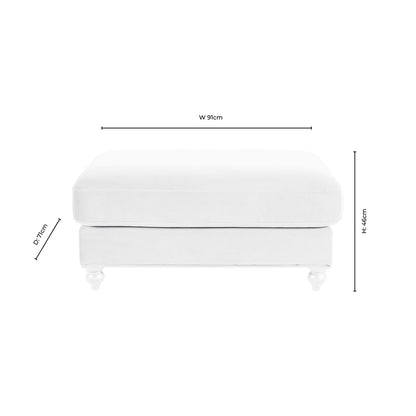 DUS-CC2-06679 Grade-B Dusk Hampshire Pouffe - Blue Stripe RRP £199.00