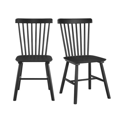 DUS-CC2-03911 Grade-C1 Dusk Harley Set of 2 Dining Chairs - Black RRP £149.00