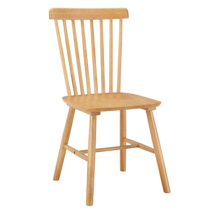 DUS-CC2-08404 Grade-B Dusk Harley Set of 2 Dining Chairs - Light Wood RRP £149.00