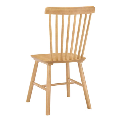 DUS-CC2-08404 Grade-B Dusk Harley Set of 2 Dining Chairs - Light Wood RRP £149.00
