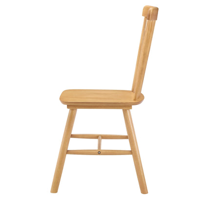 DUS-CC2-08404 Grade-B Dusk Harley Set of 2 Dining Chairs - Light Wood RRP £149.00