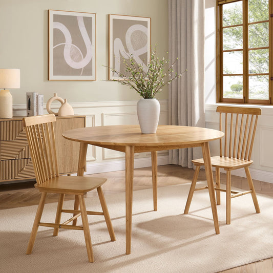DUS-CC2-08404 Grade-B Dusk Harley Set of 2 Dining Chairs - Light Wood RRP £149.00