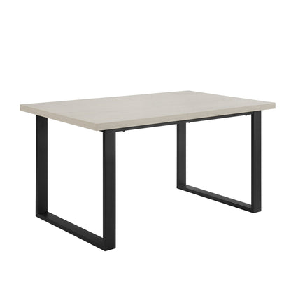 DUS-CC2-03074 Grade-C3 Dusk Harper 4-6 Seater Dining Table - Wood/Black RRP £229.00