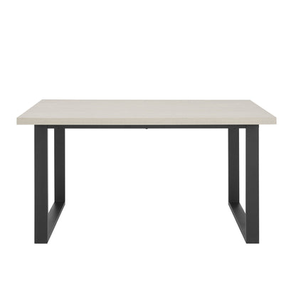 DUS-CC2-03074 Grade-C3 Dusk Harper 4-6 Seater Dining Table - Wood/Black RRP £229.00