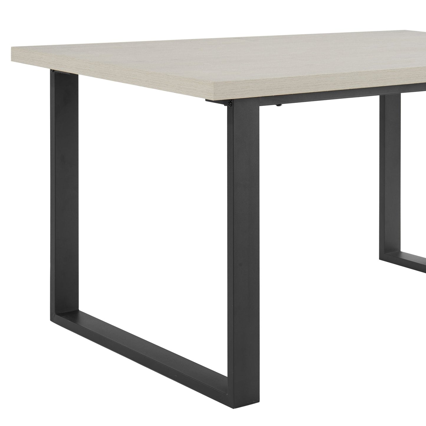 DUS-CC2-03074 Grade-C3 Dusk Harper 4-6 Seater Dining Table - Wood/Black RRP £229.00
