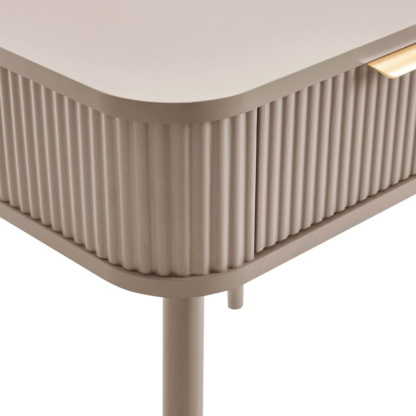 DUS-CC2-05907 Grade-B Dusk Hattie 1 Drawer Nightstand - Taupe RRP £89.00