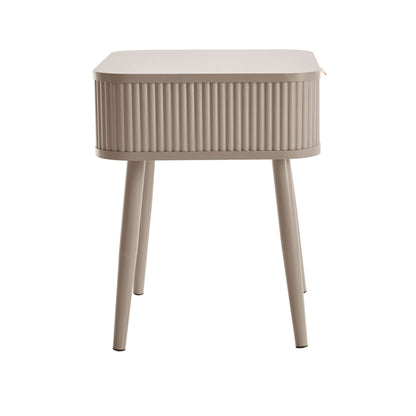 DUS-CC2-05907 Grade-B Dusk Hattie 1 Drawer Nightstand - Taupe RRP £89.00