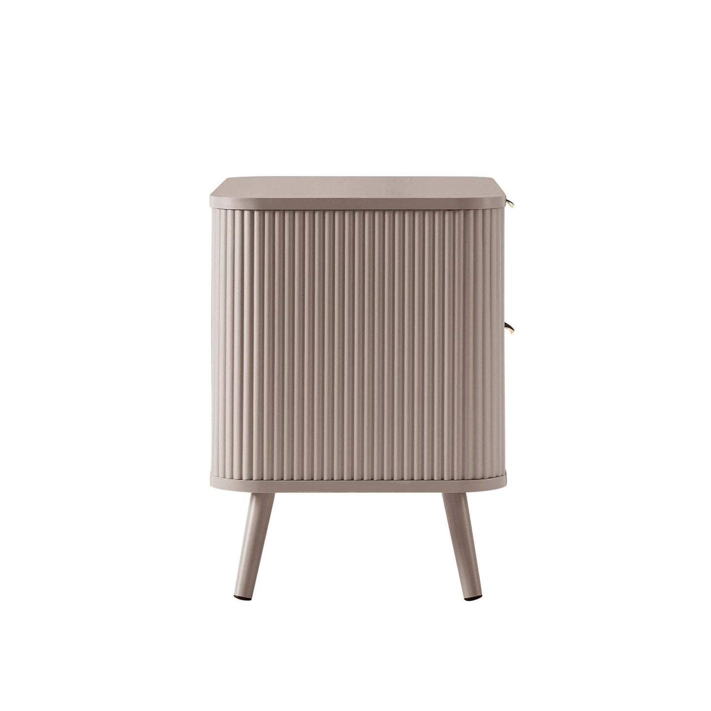 DUS-CC2-06228 Grade-B Dusk Hattie 2 Drawer Bedside Table - Taupe RRP £129.00