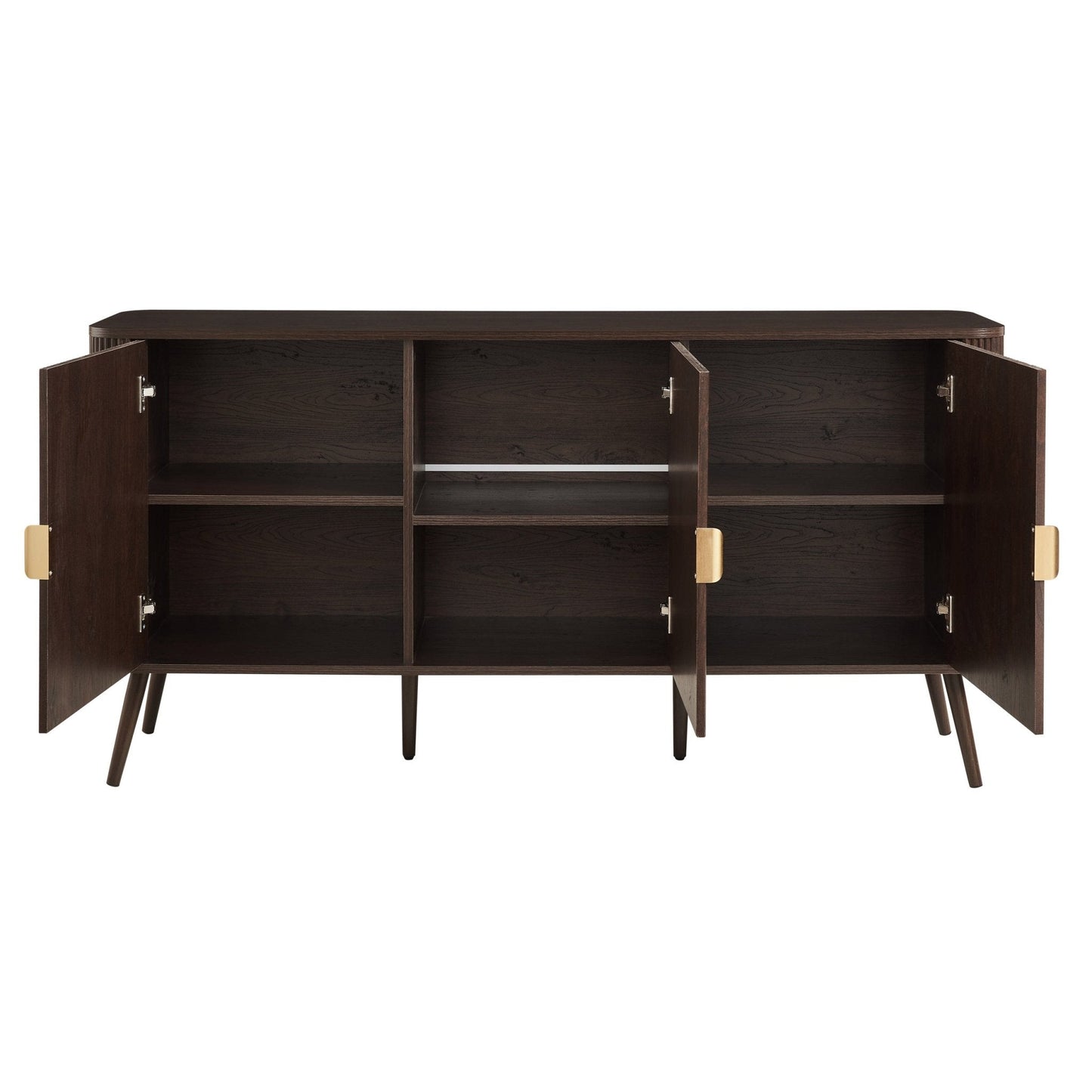 DUS-CC2-03978 Grade-B Dusk Hattie 3 Door Sideboard - Walnut RRP £279.00