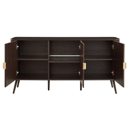 DUS-CC2-03978 Grade-B Dusk Hattie 3 Door Sideboard - Walnut RRP £279.00