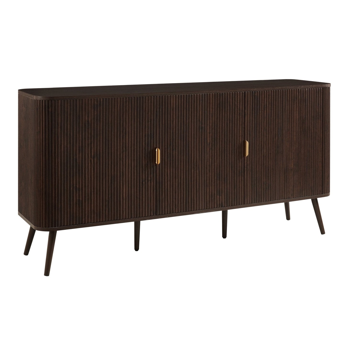 DUS-CC2-03978 Grade-B Dusk Hattie 3 Door Sideboard - Walnut RRP £279.00