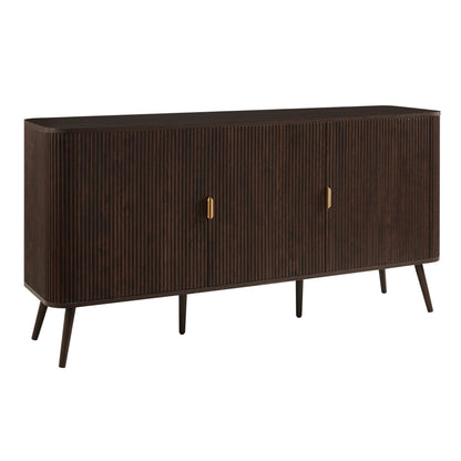 DUS-CC2-03978 Grade-B Dusk Hattie 3 Door Sideboard - Walnut RRP £279.00
